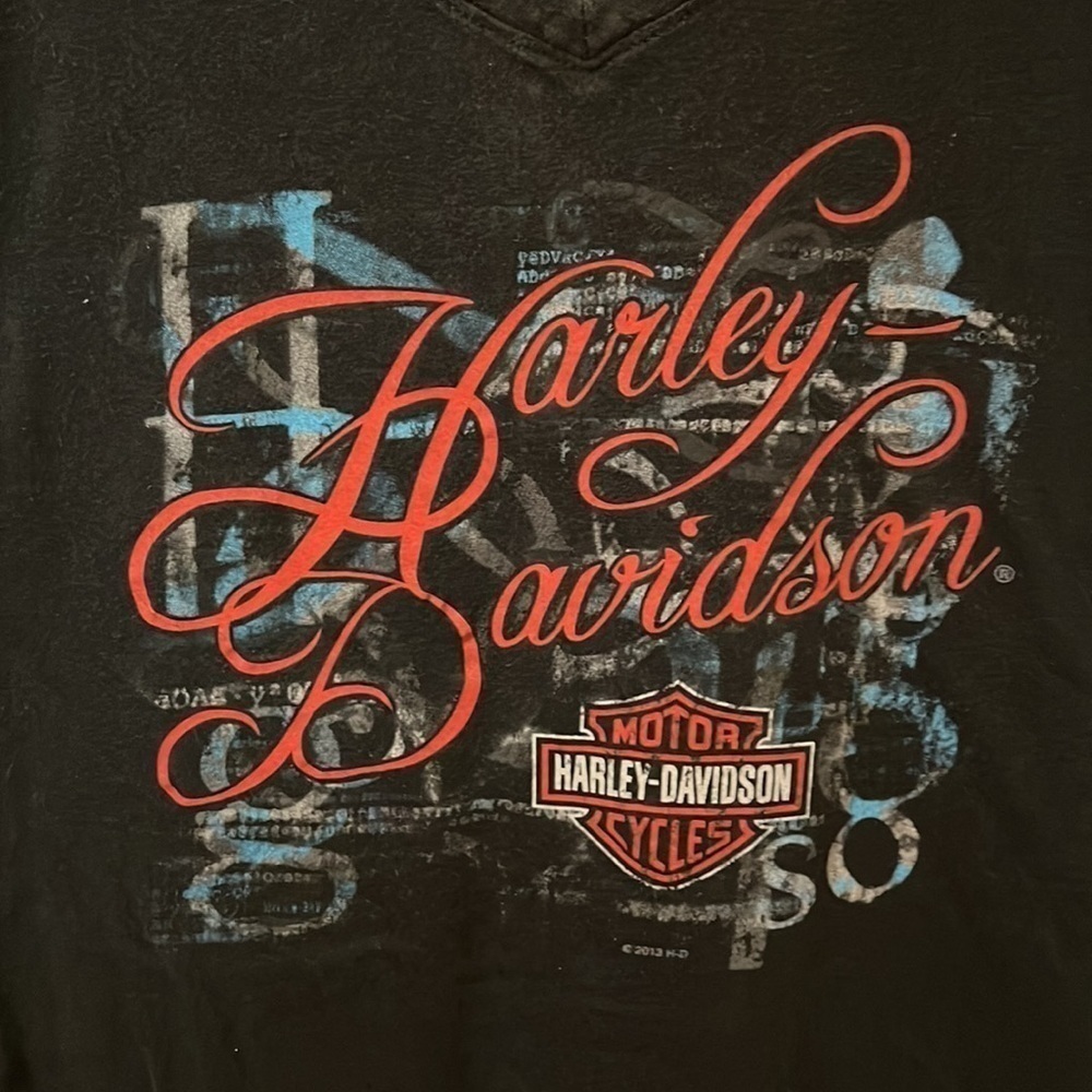 Women’s Hammond Louisiana Harley Davidson Dealer T Shirt Size M (GOOD) - Picture 2 of 7